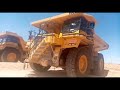 KOMATSU HD785 DUMP TRUCK ( truck driver ) how to check up,  how to drive, mine truck operations