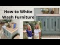 How to White Wash Furniture