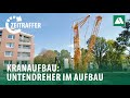 Kranaufbau Minsbekweg im Zeitraffer