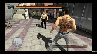 YAKUZA 3 Rikiya and Kiryu bond over a bit of wall bounding (NO DAMAGE)