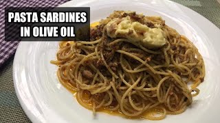 Pasta Sardines in Olive Oil