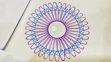 Spirograph | Ruler Beautiful Design | Geometric ASMR Satisfying video 11 #spirograph #design