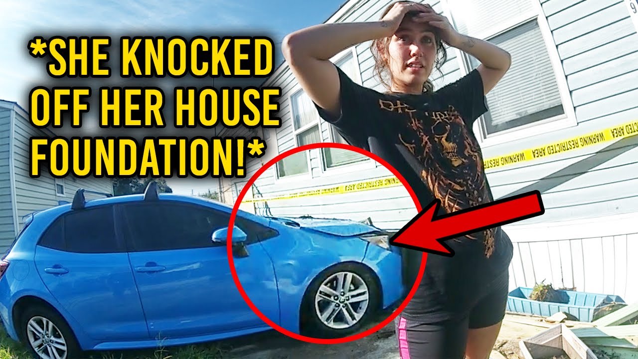 When You Crash Your Car Under Your House, You Might Have Had Too Much!