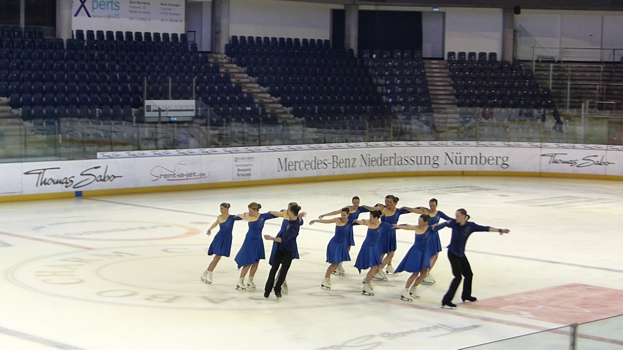 Synchroneiskunstlauf Team Blue Sparkles Esc Hochstadt E V