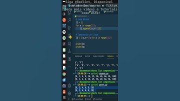 O que é COMPRESSÃO DE LISTAS em Python? Aprenda em menos de 3 minutos! #python #tutorial #arrays