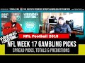 NFL Week 17 2019 Picks Straight up and Against The Spread ...