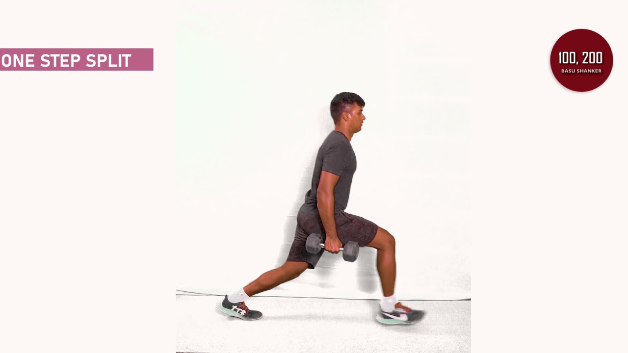 1 Step Split | 100, 200 - Practical Applications in Strength and Conditioning |  Basu Shanker