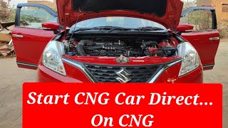 Start Car Direct on CNG || Best Trick