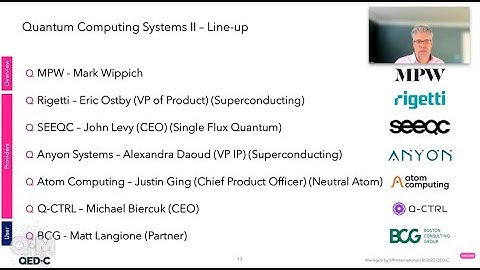 Quantum Computing Systems II Full Webinar - QED-C Quantum Marketplace