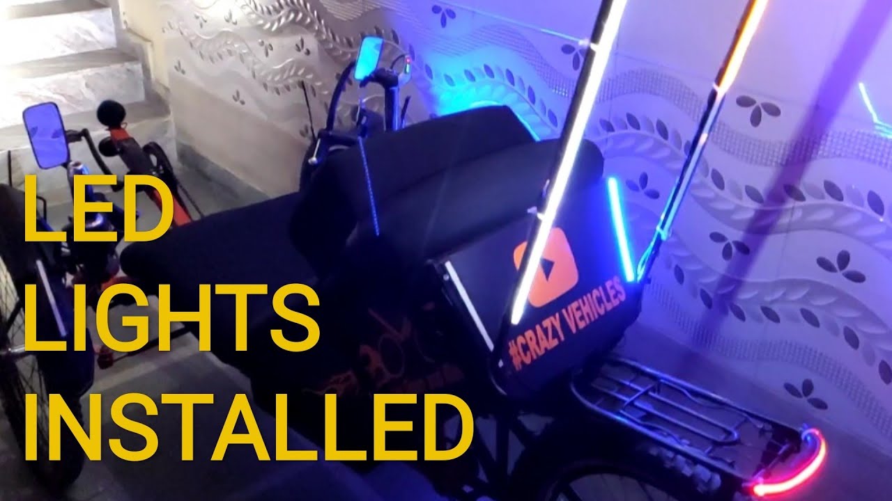 Indicators & LED Lights installed in Recumbent Trike YouTube