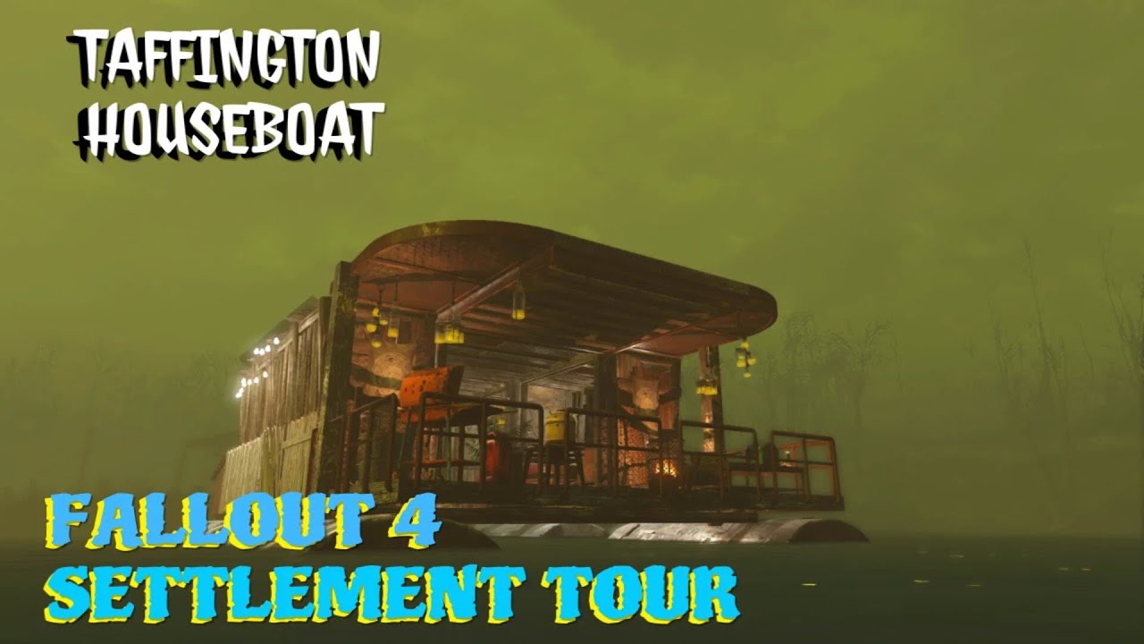 Fallout 4 Settlement Build Tour: Taffington Houseboat