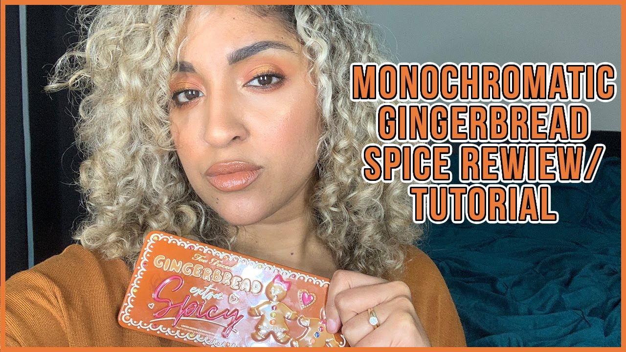 Too Faced Extra Spicy Review | Orange Monochromatic Makeup