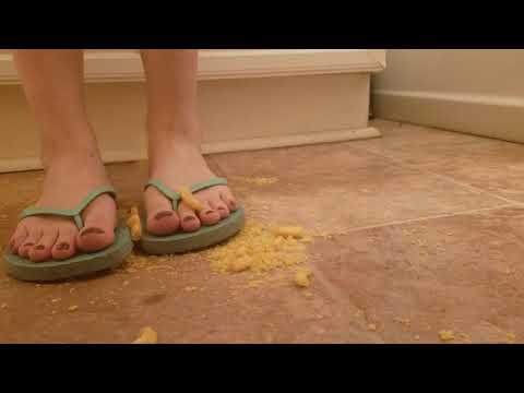 Feet, flip flops, and crushing funyuns!