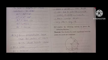 Class 9 maths chapter 6 circle workbook answer solution part 2