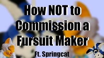 How NOT to Commission a Fursuit Maker FEAT. SPRINGCATHV
