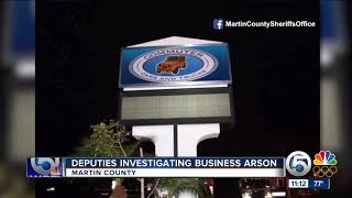 Possible Arson Investigated At Martin County Business