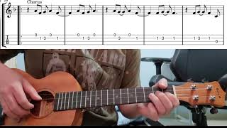 Video thumbnail of "Here Comes The Sun (The Beatles) - Easy Beginner Ukulele Tabs With Playthrough Lesson"