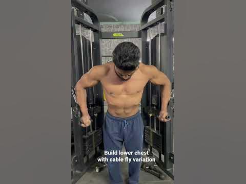 Build lower chest with cable fly #youtubeshorts #youtuber
