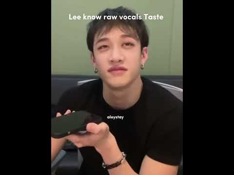 Lee know taste raw vocals 😍 Chan’s room ep. 180