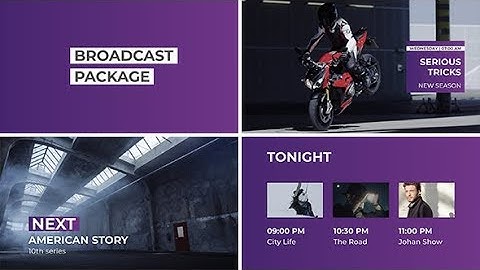 After Effects Template: Broadcast Pack