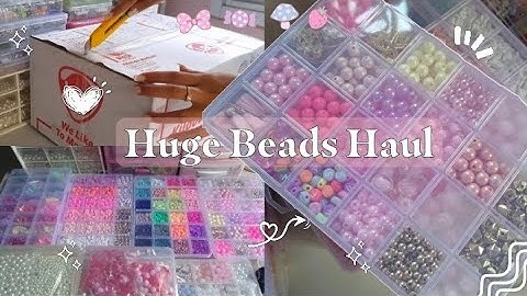 HUGE BEAD HAUL: BEEBEECRAFT Beads Haul Unboxing | Cozy & Chill Haul📦✨