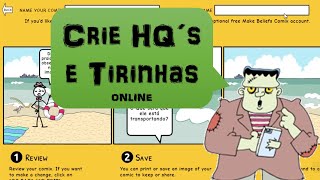 Como criar História em Quadrinhos ou Tirinhas ONLINE (Make Beliefs Comix)