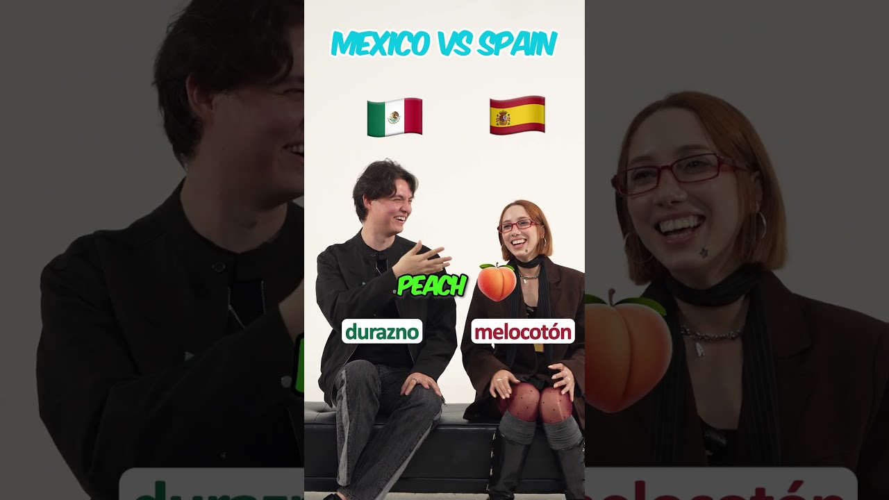 Spanish Differences! Mexico vs Spain l How Do You Say 'Peach?'