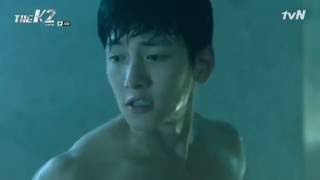 the K2 ep4 ji chang wook shower fight scene