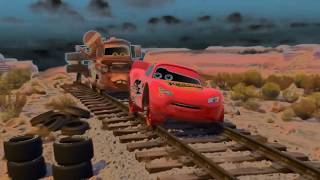 McQueen and Mater Race Back When the Train Arrives! 😂🚂|Cars Klasky Csupo 2001 Effects HyperExtended