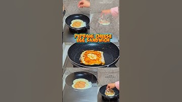 How to make healthy Breakfast | PEPRONI CHEESE EGG SANDWICH | In 5 MINS #food #cooking #love #shorts