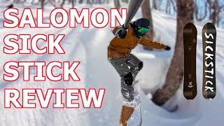 werkplaats samenzwering Susteen Salomon SickStick Snowboard Review - Japan Treeriding - YouTube