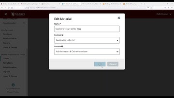 Working in Interfolio Cases