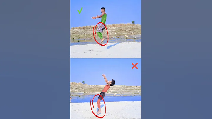 Round-off Backflip Before vs After Common Mistake❌️!! #tutorial #backhandsprings #flip #shorts