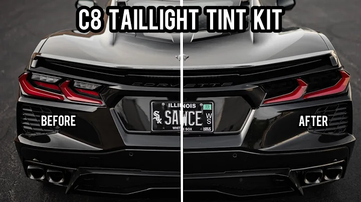 C8 Corvette Taillight Tint - Before/After and Install