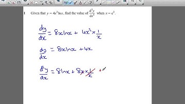 C3 June 2014 q1 - A2 Maths - Product Rule/Quotient Rule