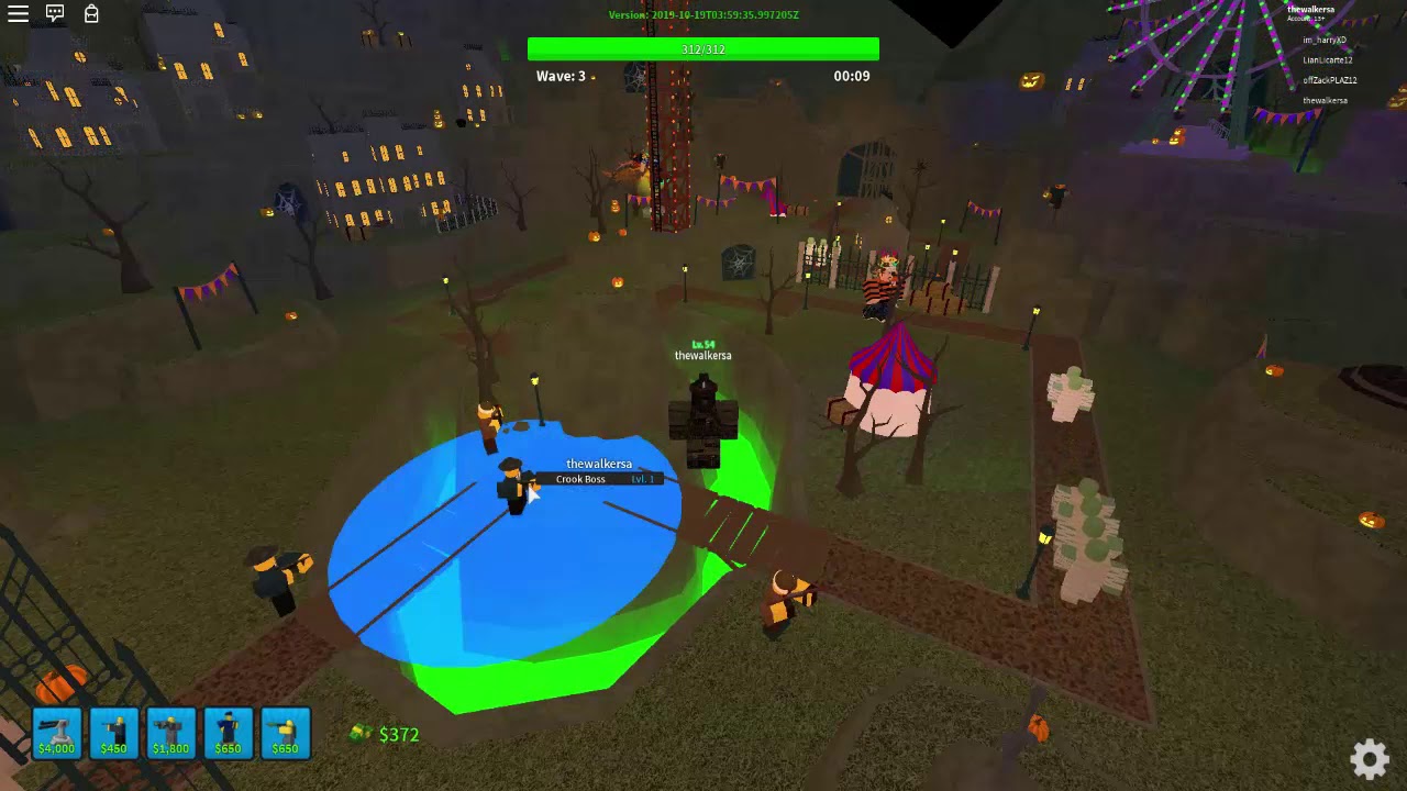 Roblox Tower Defense Simulator 2019 Hallowen Event Gameplay Youtube - event map roblox