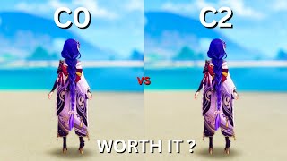 Celebrity Is C2 Raiden Worth it? C0 vs C2 F2P Showcase [Genshin Impact] Net Worth