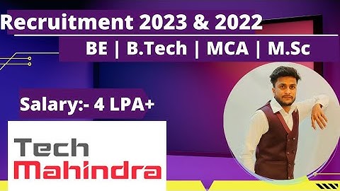 Tech Mahindra Mass Hiring For 2023 2022  Batch | Mahindra Recruitment 2023 | Tech Off Campus Drive