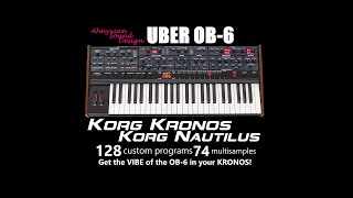 Korg Kronos Nautilus Uber OB-6 Sample Pack Program Layers Demo Synthesizer Oberheim