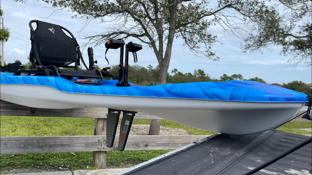 Ultra cheap Pedal Drive Kayak* Pelican Getaway 110 HDII Hydryve Water Test YouTube