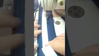 Learn to sew pants in 3 steps. 1/3 Sew the waistband of the pants.#sewing #sewingtips