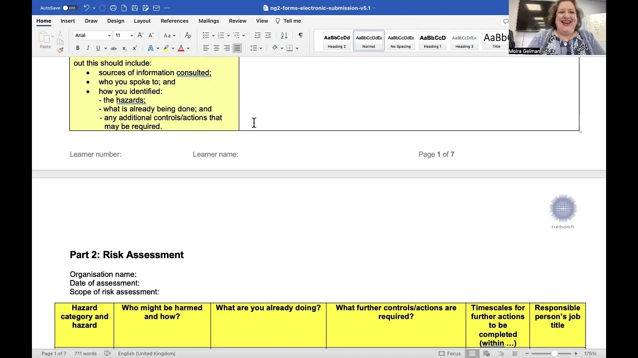 NG2 Risk Assesssment Project Information