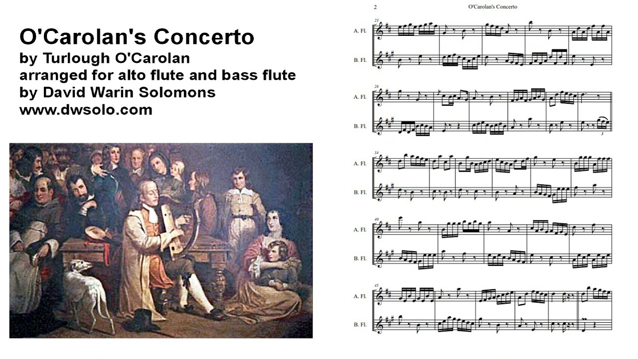 O'Carolan's Concerto for alto flute and bass flute YouTube