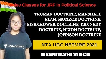 Most Important Doctrines in International Relations I NTA UGC NET I Meenakshi Sigh