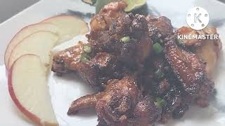 Honey Garlic Chicken Wings #chickenrecipes