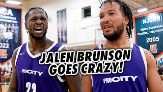 Jalen Brunson GOES CRAZY in NYC Pro-AM With NBA STARS in WILD ENDING!
