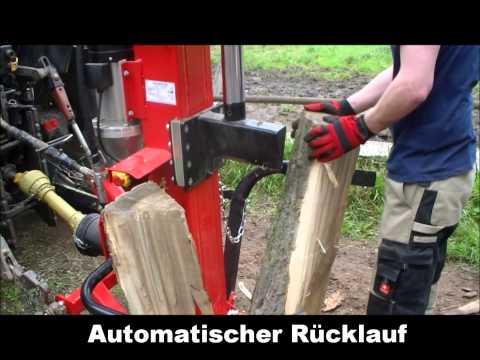 Hochprofessioneller Holzspalter Zapfwelle. Robuster und leistungsstarker  Zapfwellen-Holzspalter. 