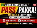 ABFM Module A: 50+ Marks in 1 Shot! 🎯 Units 1- 5 Visual Hacks & MCQs | CAIIB June 2026