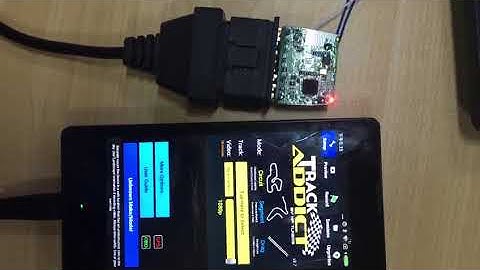 Auto Diagnostic Plug MINI ELM327 OBD2 Connect to TRACKADDICT app #elm327 #obd2 #obdscanner #obd