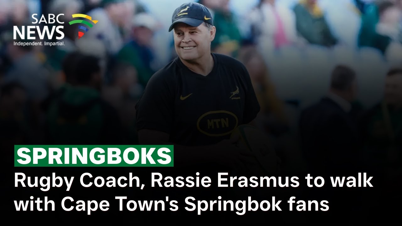 Christmas I Rugby Coach, Rassie Erasmus to walk with Cape Town's Springbok fans